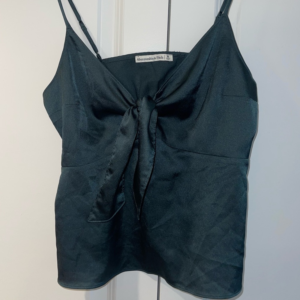Green Satin Abercrombie Top